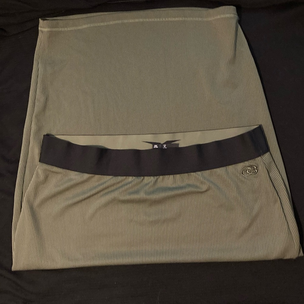 Women's Reebok Cardi B Rib Skirt in Olive NWOT